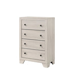 Annis 4 Piece White Platform Bedroom Set