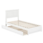 Felicity Platform Bed with Panel Footboard and Twin XL Trundle