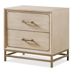 Furniture of America Drayden Transitional Oak Solid Wood 3-Piece Bed and 2 Nightstand Bedroom Set