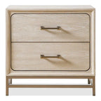Furniture of America Drayden Transitional Oak Solid Wood 3-Piece Bed and 2 Nightstand Bedroom Set