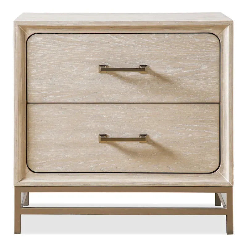 Furniture of America Drayden Transitional Oak Solid Wood 3-Piece Bed and 2 Nightstand Bedroom Set