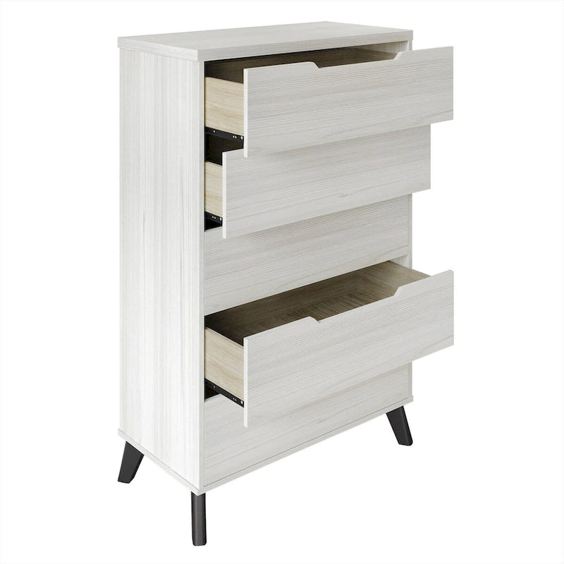 CraftPorch Chic and Vintage Wooden Chest with 5 drawers