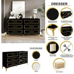 CraftPorch Contemporary Dresser with 6 Drawers