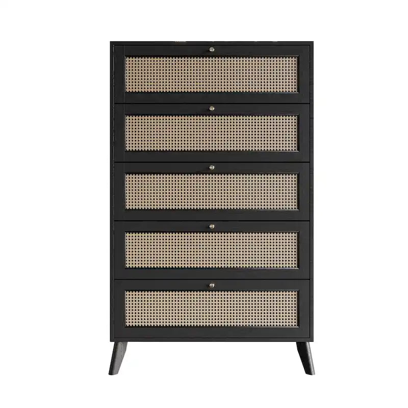 Mid-Century Modern Black Chest