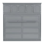 Queen Size Murphy Bed Wall Bed with Top Cabinets