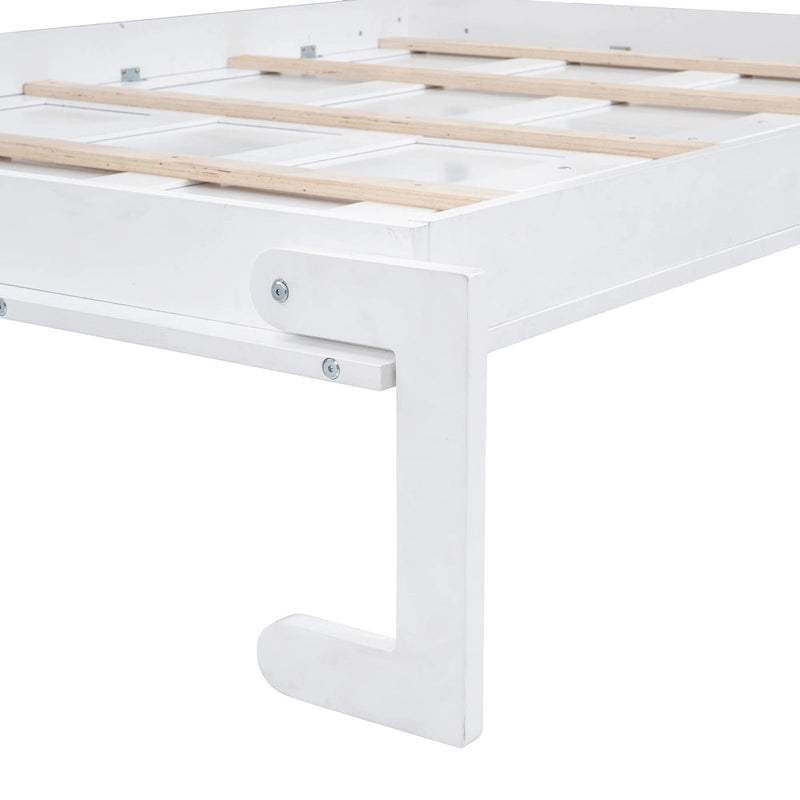 Queen Size Murphy Bed Wall Bed with Top Cabinets
