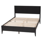 Primrose Mid-Century Fluted Wood Platform Bed
