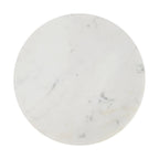 Cecil 17.75 Contemporary Natural Marble Handmade X-Shaped End Table, by JONATHAN Y.