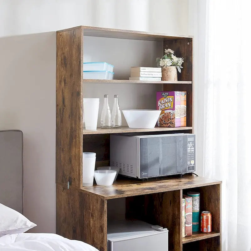 Yak About It - Mini Fridge Dorm Station with Top Shelf by DormCo