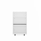 4 Tier Kitchen Island Cart with Spice Rack & Locking Casters,Simple Design Mobile Kitchen Storage Islands