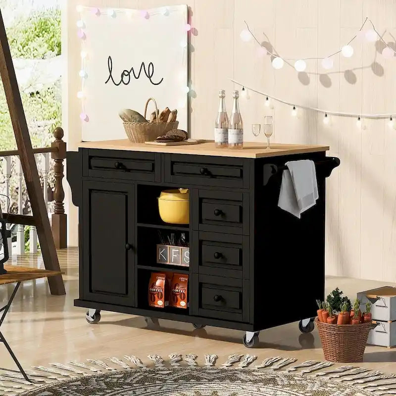 53 Rolling Mobile Island Kitchen Island Cart