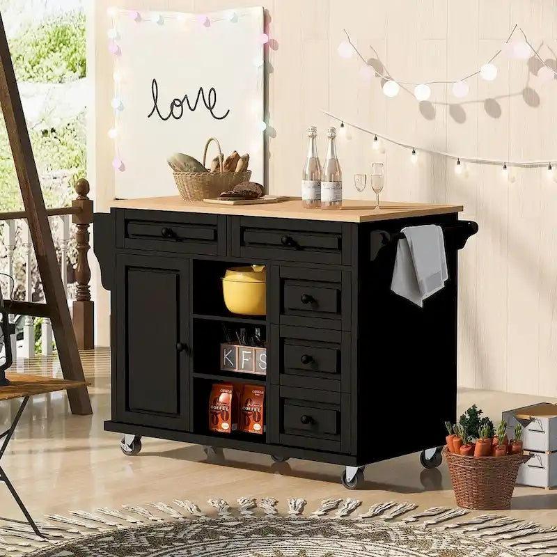 53 Rolling Mobile Island Kitchen Island Cart