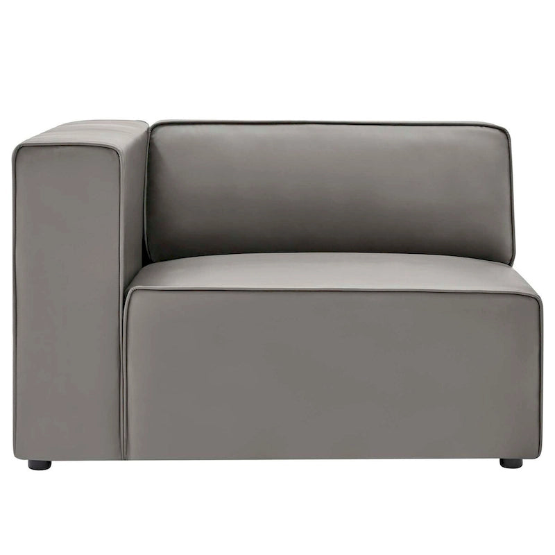 Mingle Vegan Leather 3-Piece Sectional Sofa