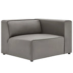 Mingle Vegan Leather 3-Piece Sectional Sofa