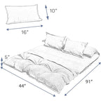 Modern Adjustable Ergonomic Fabric-Covered Sofa Bed Chair with Metal Frame