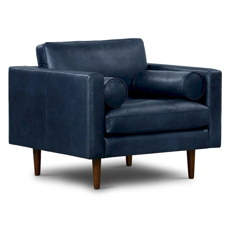 Poly and Bark Napa Lounge Chair - Genuine Italian Leather