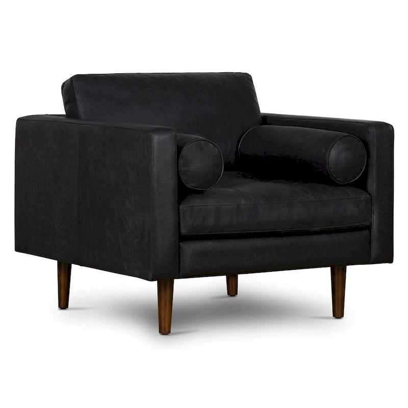 Poly and Bark Napa Lounge Chair - Genuine Italian Leather