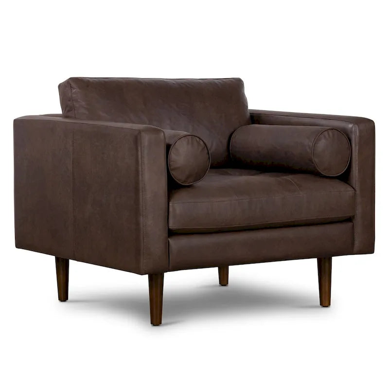 Poly and Bark Napa Lounge Chair - Genuine Italian Leather