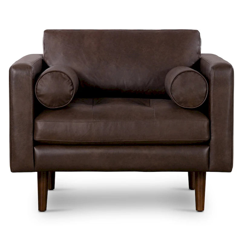 Poly and Bark Napa Lounge Chair - Genuine Italian Leather