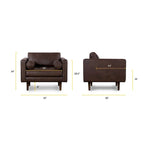 Poly and Bark Napa Lounge Chair - Genuine Italian Leather