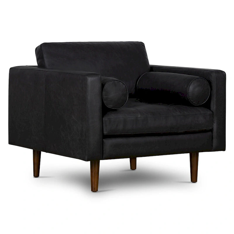 Poly and Bark Napa Lounge Chair - Genuine Italian Leather