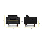 Poly and Bark Napa Lounge Chair - Genuine Italian Leather