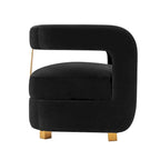 Manhattan Comfort Modern Amirah Velvet Accent Chair Set of 2
