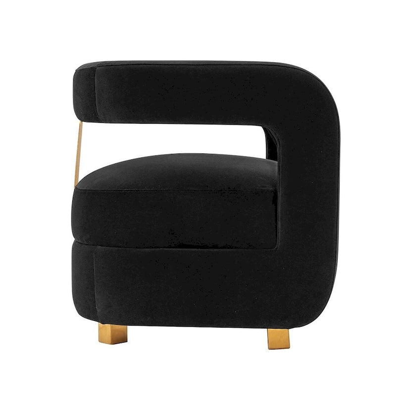 Manhattan Comfort Modern Amirah Velvet Accent Chair Set of 2