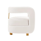 Manhattan Comfort Modern Amirah Velvet Accent Chair Set of 2