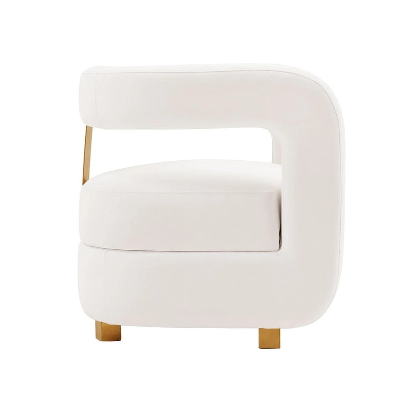 Manhattan Comfort Modern Amirah Velvet Accent Chair Set of 2