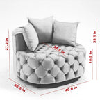 Accent Chair / Classical Barrel Chair for living room / Modern Leisure Chair