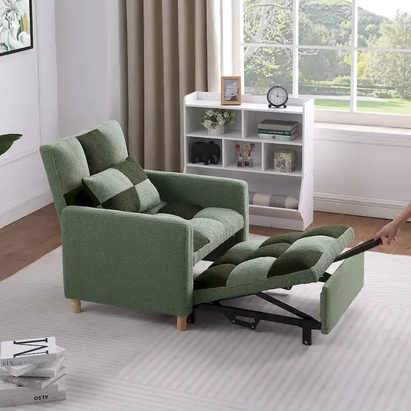 Convertible Sleeper Sofa Chair Bed with Pillow