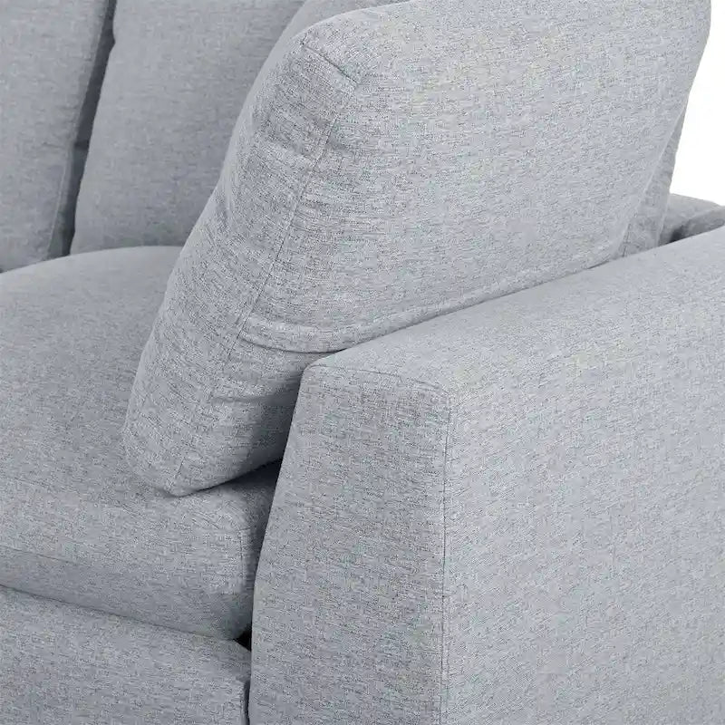 Merax Modern Large U-Shape Sectional Sofa, 2 Large Chaise with Removable Ottomans