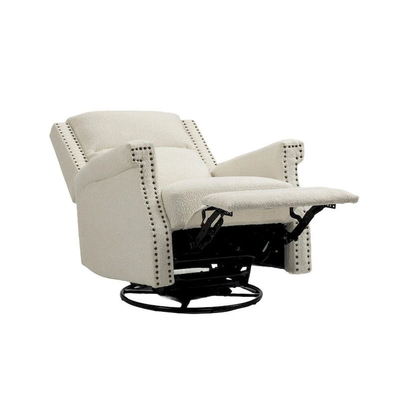Swivel Manual Recliner Chair 360 Degree Leisure Arm Chair, Nursery Rocking Chairs