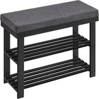 3-Tier Shoe Rack - 11.4D x 28W x 19.3H