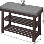 3-Tier Shoe Rack - 11.4D x 28W x 19.3H