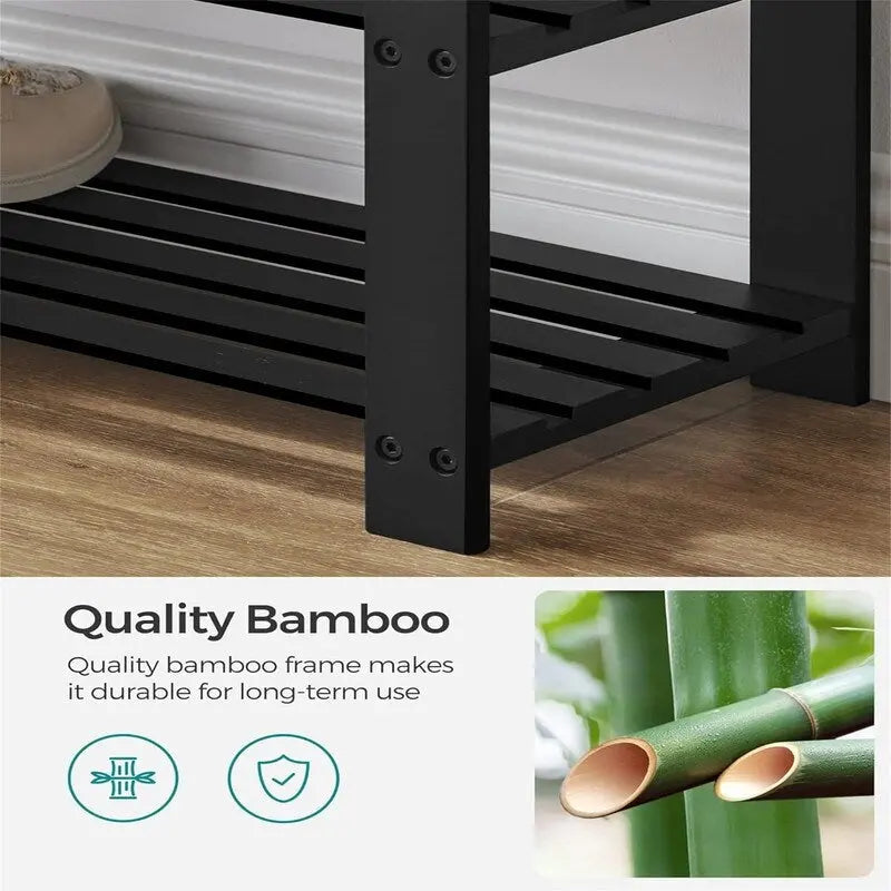 3-Tier Shoe Rack - 11.4D x 28W x 19.3H