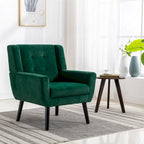 Modern Soft Velvet Ergonomics Accent Chair Living Room Chair Bedroom Chair Home Chair With Black Legs