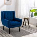 Modern Soft Velvet Ergonomics Accent Chair Living Room Chair Bedroom Chair Home Chair With Black Legs