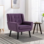Modern Soft Velvet Ergonomics Accent Chair Living Room Chair Bedroom Chair Home Chair With Black Legs