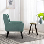 Modern Soft Velvet Ergonomics Accent Chair Living Room Chair Bedroom Chair Home Chair With Black Legs