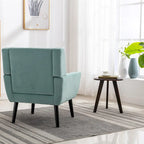 Modern Soft Velvet Ergonomics Accent Chair Living Room Chair Bedroom Chair Home Chair With Black Legs