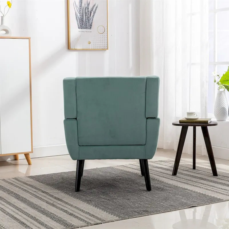 Modern Soft Velvet Ergonomics Accent Chair Living Room Chair Bedroom Chair Home Chair With Black Legs