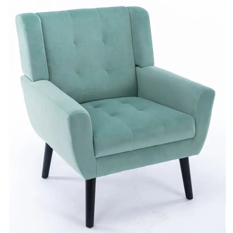 Modern Soft Velvet Ergonomics Accent Chair Living Room Chair Bedroom Chair Home Chair With Black Legs