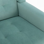 Modern Soft Velvet Ergonomics Accent Chair Living Room Chair Bedroom Chair Home Chair With Black Legs