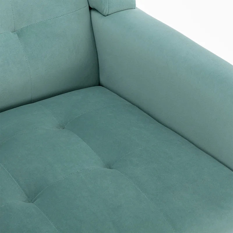 Modern Soft Velvet Ergonomics Accent Chair Living Room Chair Bedroom Chair Home Chair With Black Legs