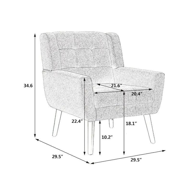 Modern Soft Velvet Ergonomics Accent Chair Living Room Chair Bedroom Chair Home Chair With Black Legs