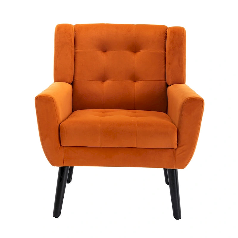 Modern Soft Velvet Ergonomics Accent Chair Living Room Chair Bedroom Chair Home Chair With Black Legs