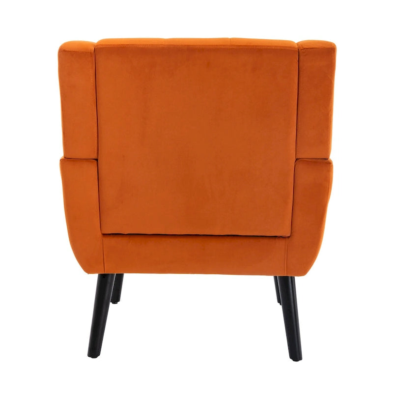Modern Soft Velvet Ergonomics Accent Chair Living Room Chair Bedroom Chair Home Chair With Black Legs