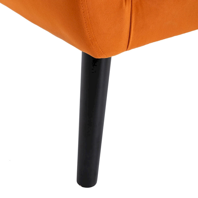 Modern Soft Velvet Ergonomics Accent Chair Living Room Chair Bedroom Chair Home Chair With Black Legs